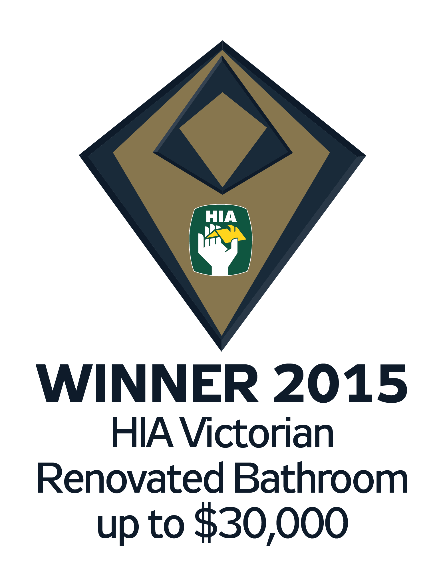 Winner 2015 HIA CSR Housing and Kitchen & Bathroom Awards – Victoria Renovated Bathroom – up to $30,000 category