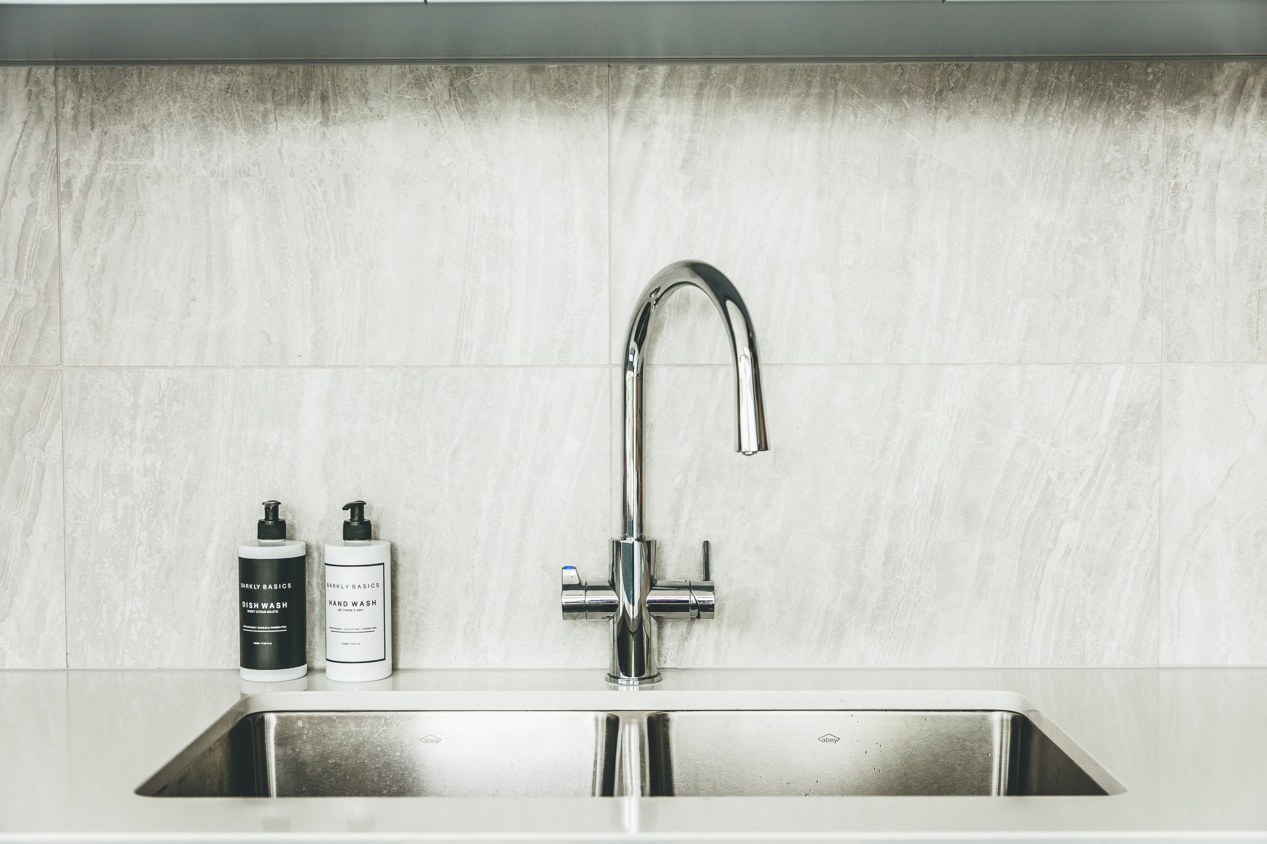 Stainless steel sink & tap