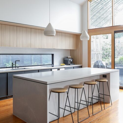 Modern kitchen design in an Edwardian home in Surrey Hills